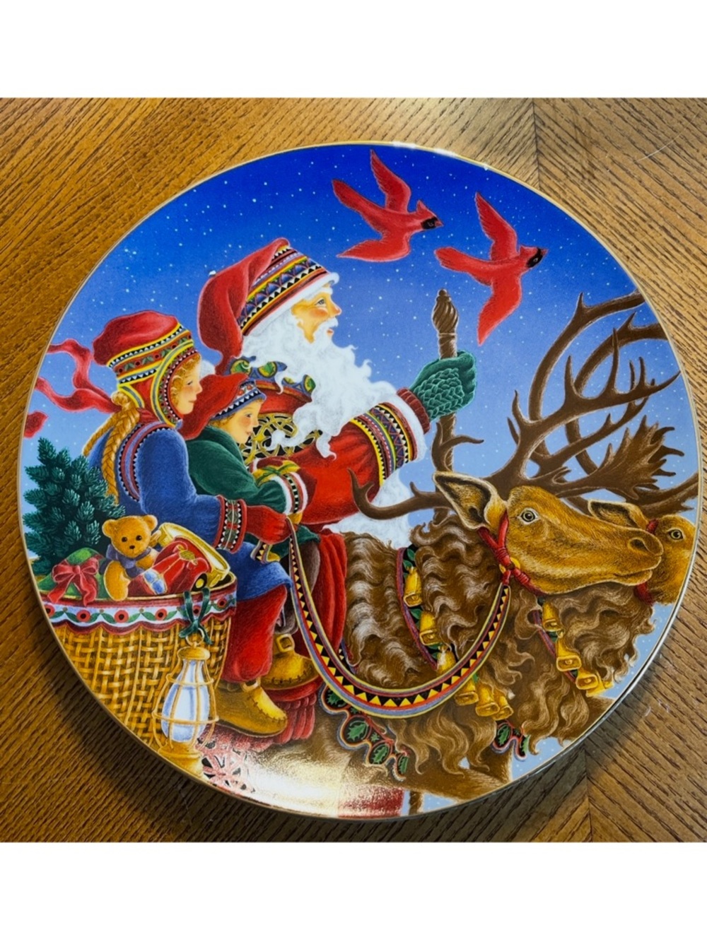 Princess House White 'Wondrous Night' Collector Plate - 2002
